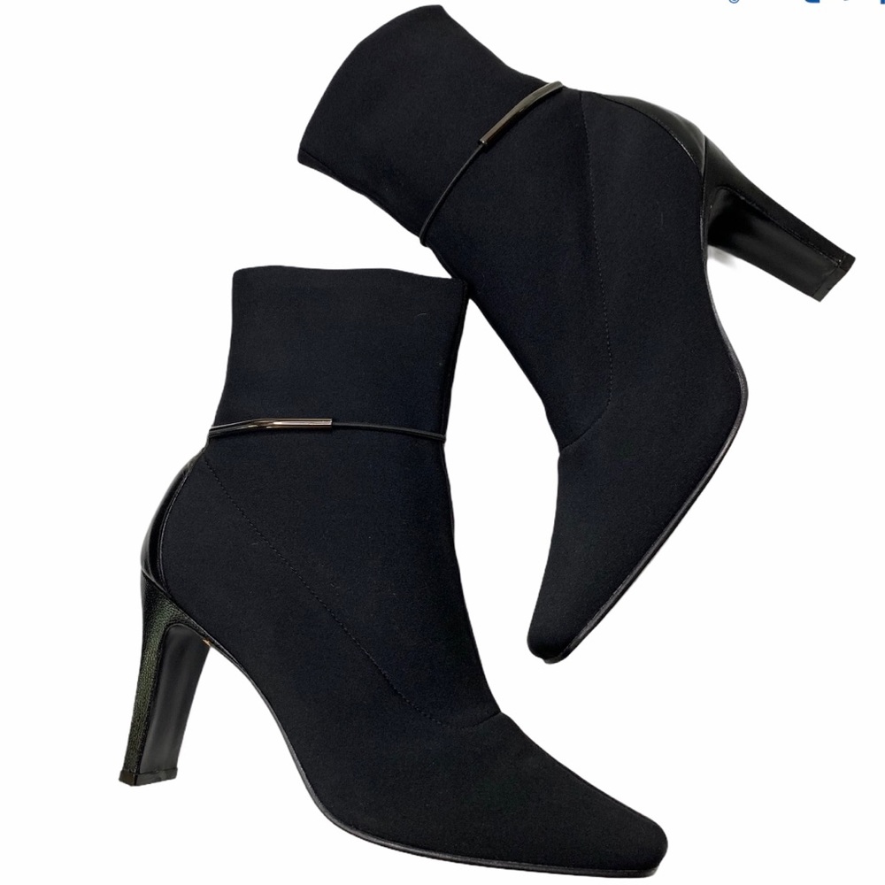EMILIO BERTOLINI RITZ BLACK ANKLE  BOOTIES